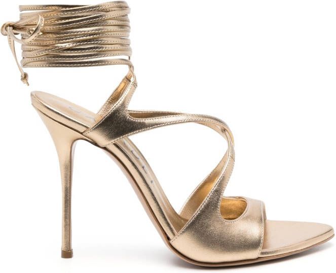 Casadei Leren sandalen Goud