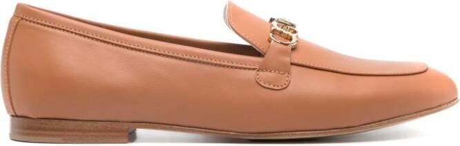 Casadei Leren loafers Bruin