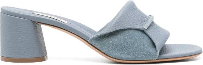 Casadei Parma Cleo 70 mm leren muiltjes Blauw