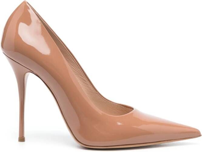 Casadei Scarlet Tiffany pumps met gelakte afwerking Bruin