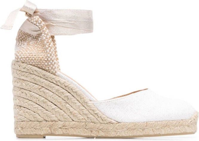 Castañer Espadrilles met plateauzool Beige