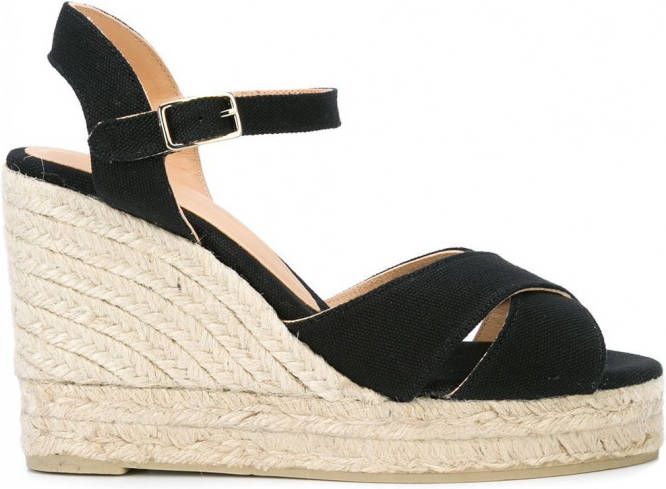 Castañer Blaudell sleehakken espadrilles Bruin