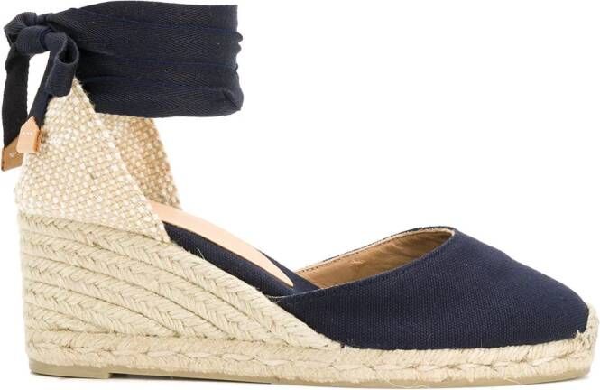 Castañer Carina espadrille wedges Blauw