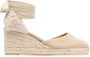 Castañer Carina espadrilles met sleehak Beige - Thumbnail 1