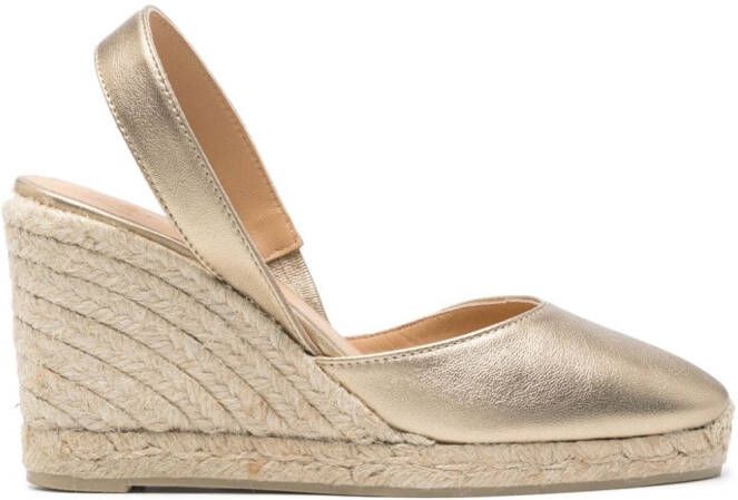 Castañer Carolyn 95 mm espadrilles Goud