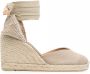 Castañer Chiara espadrilles met sleehak Beige - Thumbnail 1