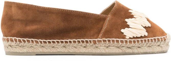 Castañer Karen suède espadrilles Bruin