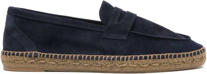 Castañer Nacho suède espadrilles Blauw