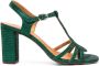 Chie Mihara Babi 75 mm suède sandalen Groen - Thumbnail 1