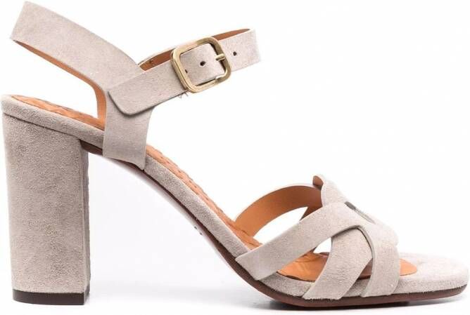 Chie Mihara Bagaura leren sandalen Grijs