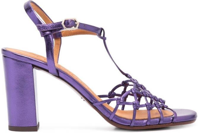 Chie Mihara Bassi sandalen met metallic-effect Paars