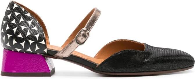 Chie Mihara Hindya pumps met geometrisch patroon Zwart