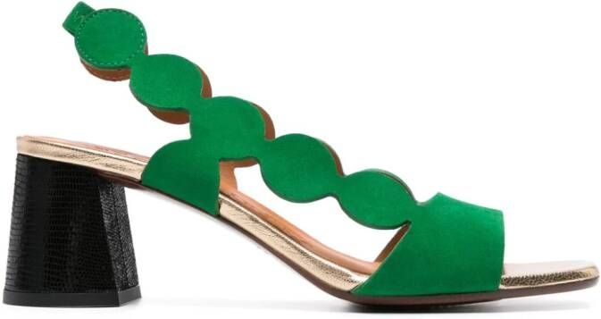 Chie Mihara Sandalen met plateauzool Groen