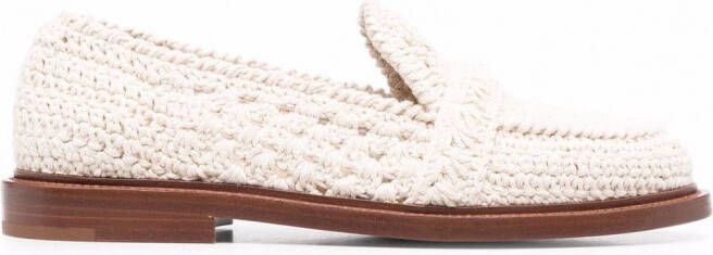 Chloé Geweven loafers Beige