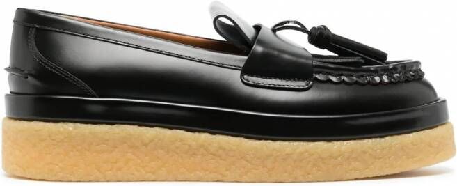 Chloé Jamie leren loafers Zwart