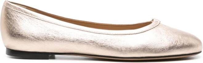 Chloé Marcie ballerina's met metallic-effect Goud