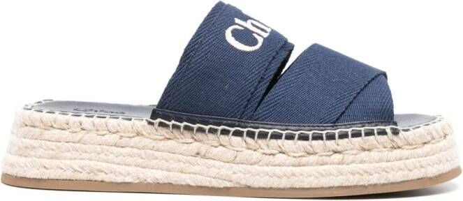 Chloé Mila espadrilles Blauw