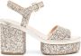 Chloé Odina 95 mm sandalen Goud - Thumbnail 1