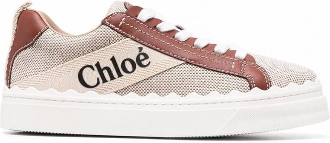 Chloé Woody low-top sneakers Beige