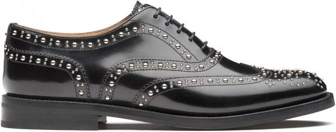 Church's Burwood brogues met studs Zwart