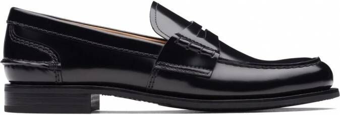 Church's Pembrey W5 gepolijste fumè loafers Zwart