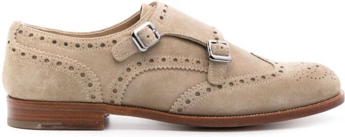 Church's Geperforeerde gespschoenen Beige