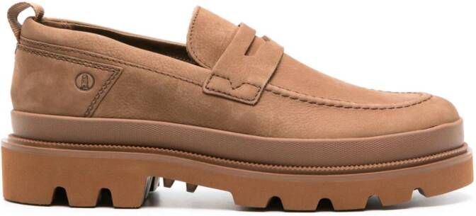 Clarks Badell Step leren loafers Bruin