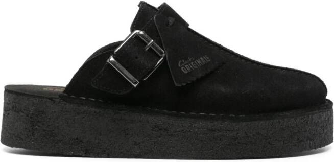 Clarks Originals Klompen met plateauzool Zwart