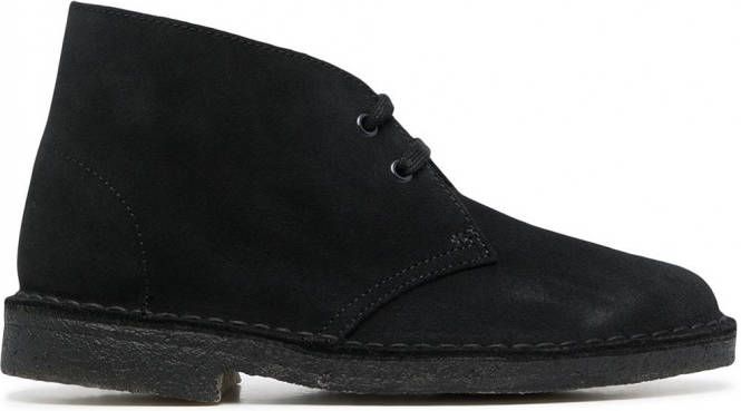 Clarks Originals Suède desert boots Zwart