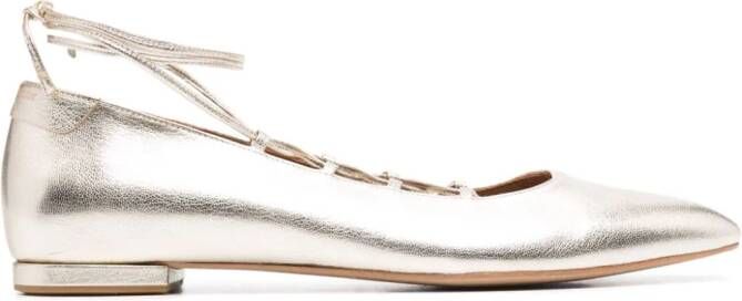 Claudie Pierlot Ballerina's met metallic-effect Goud