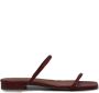 Claudie Pierlot Leren slingback sandalen Rood - Thumbnail 1