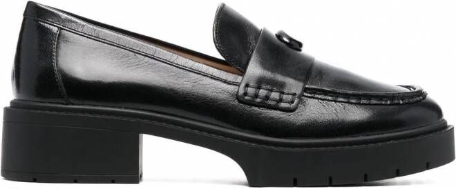 Coach Loafers met chunky zool Zwart