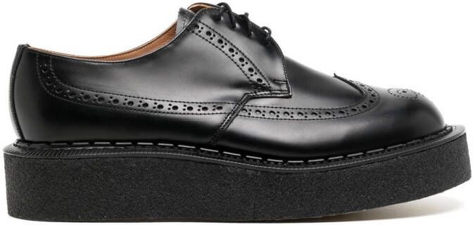 Comme des Garçons Homme Plus Derby schoenen met plateauzool Zwart