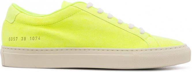 Common Projects Achilles fluorescerende sneakers Geel