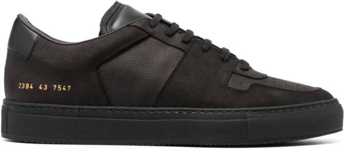 Common Projects Decades leren sneakers Zwart