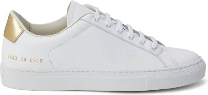 Common Projects Retro leren sneakers Wit