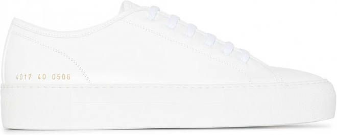 Common Projects White Tournament leather sneakers Wit