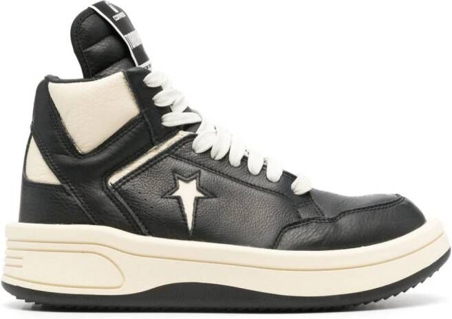 Rick Owens DRKSHDW Turbowpn leren sneakers Zwart