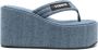 Coperni 100 mm denim sandalen Blauw - Thumbnail 1