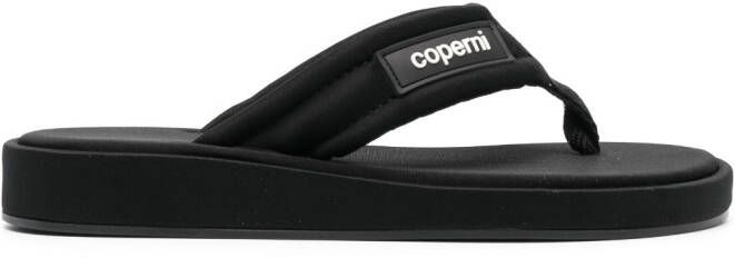 Coperni Teenslippers met logo-reliëf Zwart