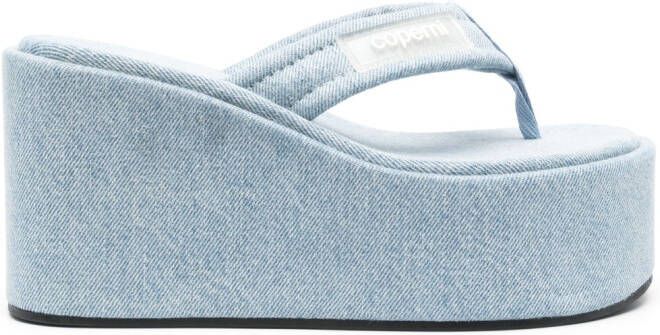 Coperni Denim teenslippers Blauw