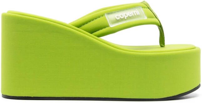 Coperni Sandalen met logopatch Groen