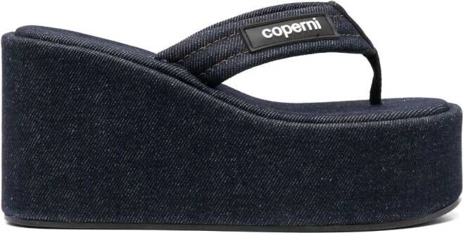 Coperni Sandalen met logopatch Blauw