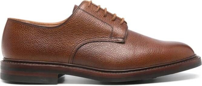 Crockett & Jones Gasmere leren derby schoenen Bruin