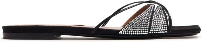 D'ACCORI Lust leren sandalen Zwart