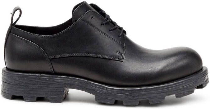 Diesel D-Hammer leren derby schoenen Zwart