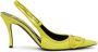 Diesel D-Venus 80mm leren slingback pumps Geel - Thumbnail 1