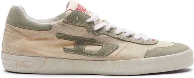 Diesel S-Leroji sneakers met logopatch Beige