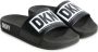 Dkny Kids Badslippers met logoprint Zwart - Thumbnail 1