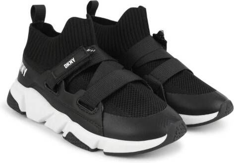 Dkny Kids Sneakers met klittenband Zwart